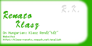 renato klasz business card